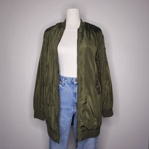ATMOSPHERE Long Bomber Jacket